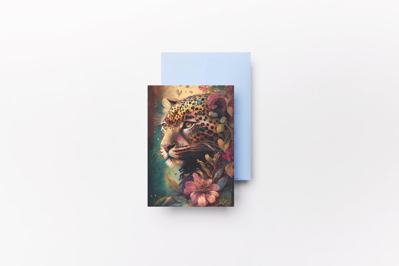 Watercolor Leopard Digital Art Print – Stunning High-Resolution Wall Art