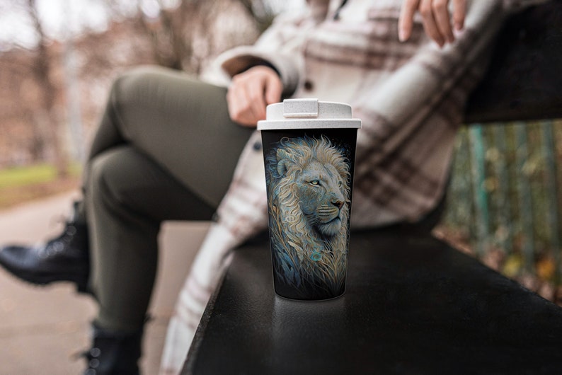 White Lion Digital Art Print – AI-Generated High-Resolution Wall Art for Home Decor