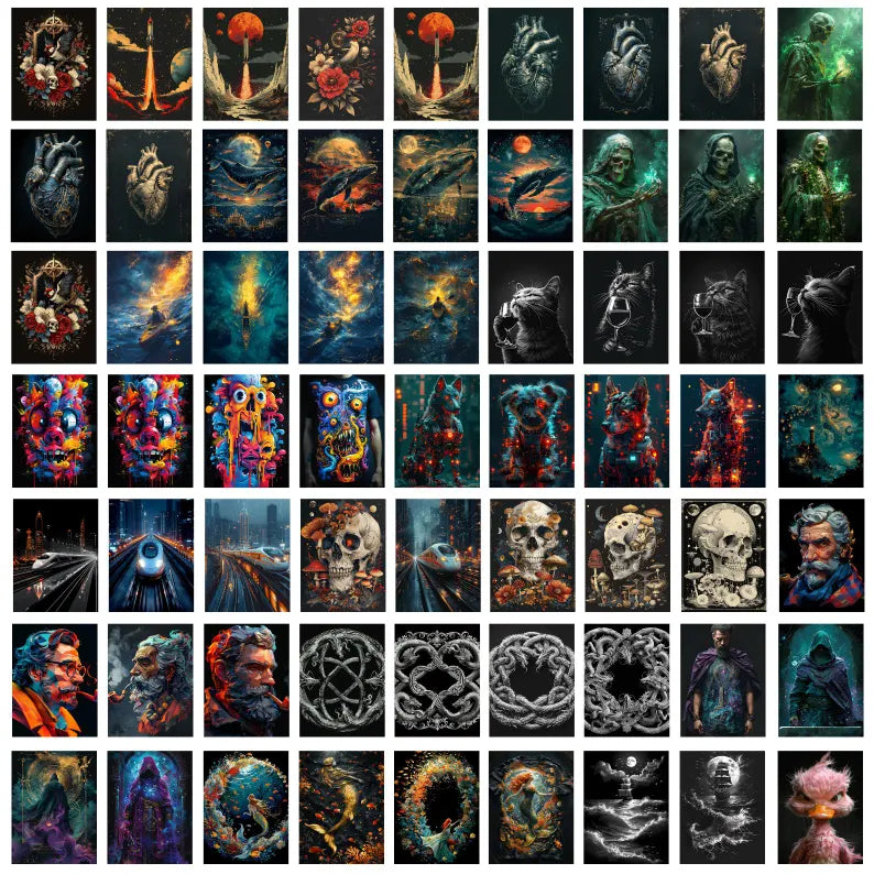 6000+ Artistic T-Shirt Designs Bundle – Colorful PNG Graphics for Men, Women, and Kids