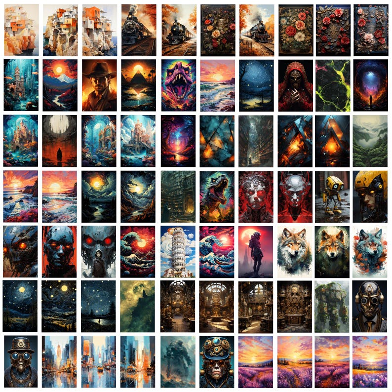 4000+ 3D Mega Bundle Poster Designs – High-Quality Digital Graphics for Prints & Merch
