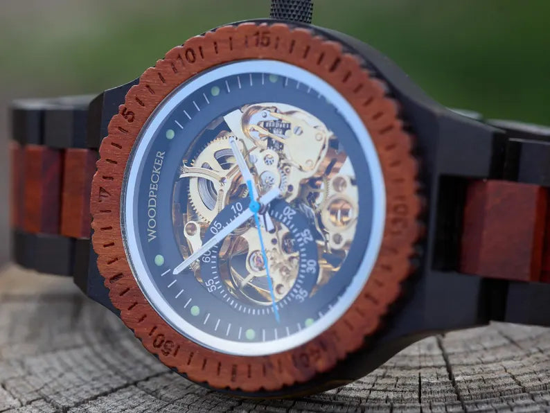 Personalized Engraved Wooden Watch for Men β Custom Gift for Him | Anniversary, Birthday & Wedding Gift