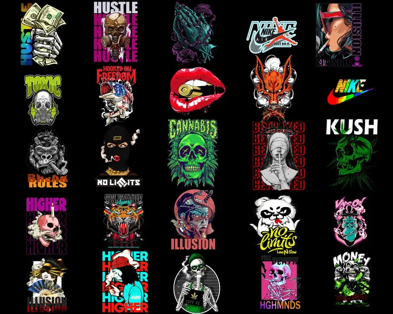 25,000+ Anime T-Shirt Designs Bundle – High-Quality PNG Graphics for Printing
