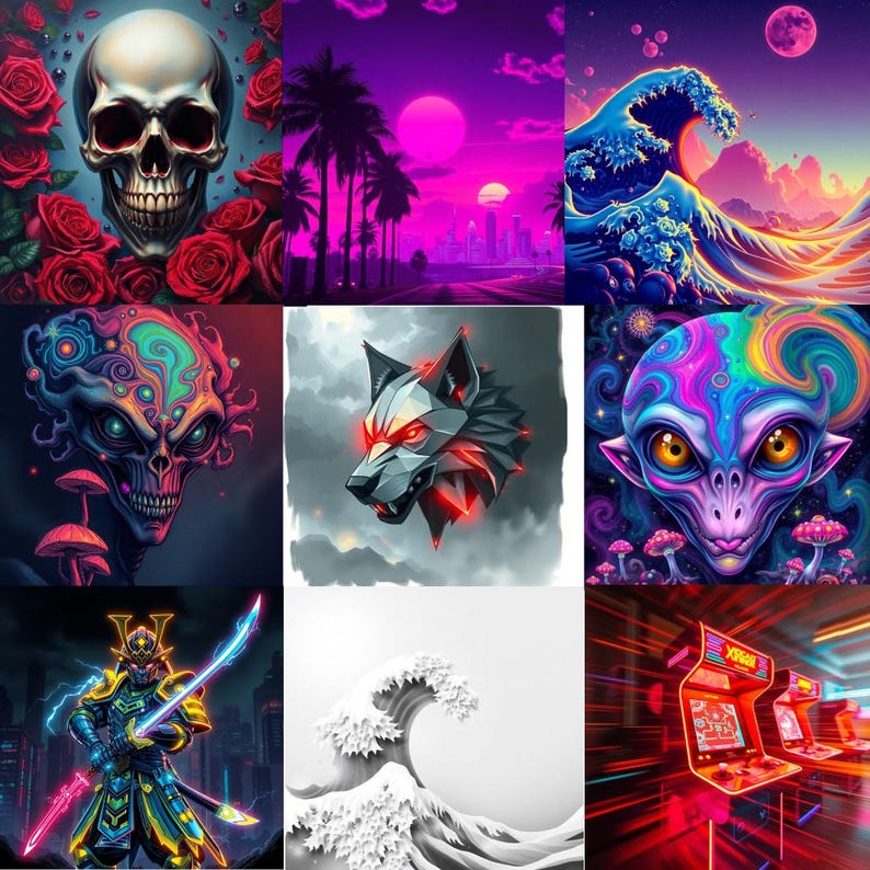 500+ Colorful T-Shirt Designs Bundle – Vibrant PNG Graphics for Crafts & Printing