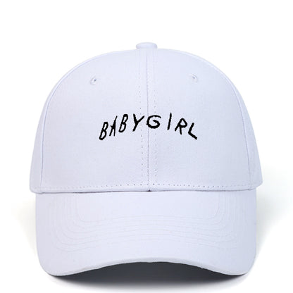 BABYGIRL Letter Embroidered Baseball Cap Spring New Product Cap Outdoor Sports Sun Visor