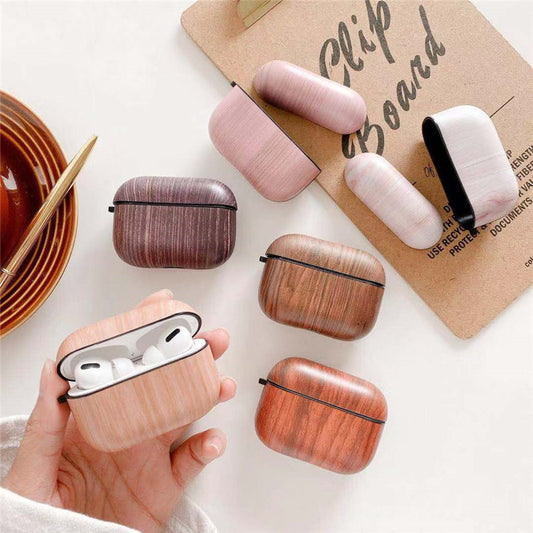 Creative Wood Grain AirPods Pro Bluetooth