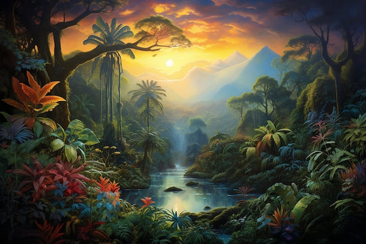 AI-Generated Landscape Digital Art Print – High-Resolution Download