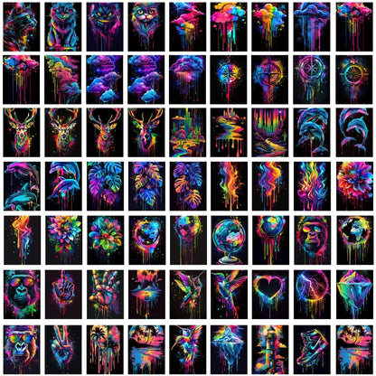 500+ Neon T-Shirt Designs Bundle – Vibrant PNG Graphics for Printing & Merch