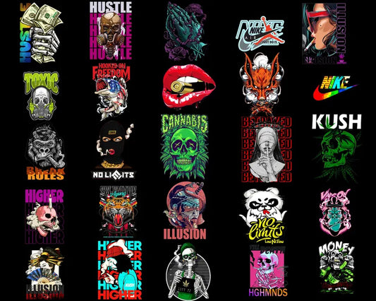 25,000+ Anime T-Shirt Designs Bundle – High-Quality PNG Graphics for Printing